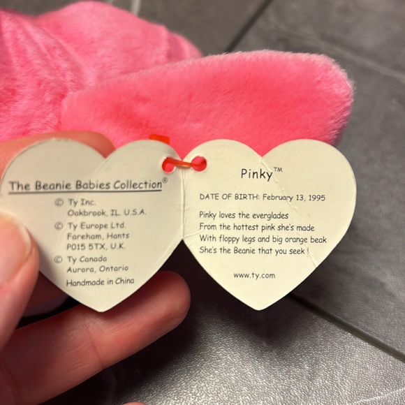 Ty Pinky beanie baby - Picture 3 of 3